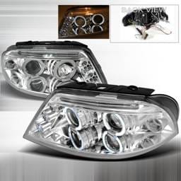 Volkswagen Passat Spec-D Halo LED Projector Headlights - Chrome - LHP-PAS01-TM