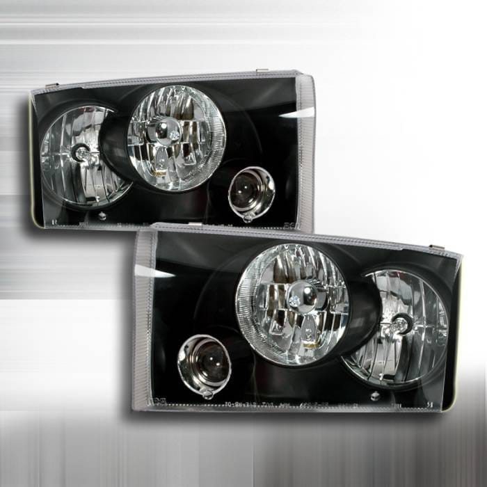 Ford F250 Superduty Spec-D Projector Headlights - Black - LHP-F25099JM-APC