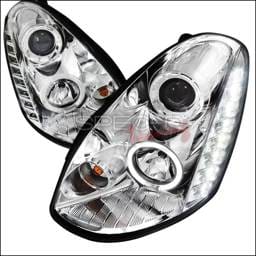 Infiniti G35 4DR Spec-D Projector Headlights - Chrome Housing - LHP-G35054-TM