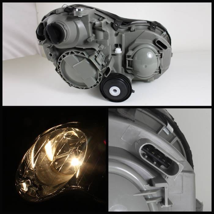 Mercedes-Benz C Class Spyder Projector Headlights - Black - PRO-CL-MW20301-C thumbnail 2