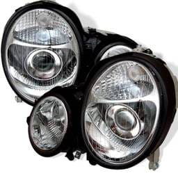 Mercedes-Benz E Class Spyder Projector Headlights - Chrome - PRO-CL-MW21095-C