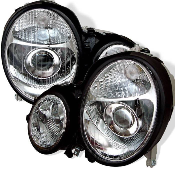 Mercedes-Benz E Class Spyder Projector Headlights - Chrome - PRO-CL-MW21099-C