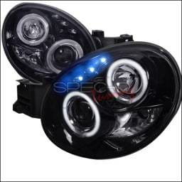 Subaru Impreza Spec-D Black Housing Projector Headlights - Smoked Lens Gloss - LHP-WRX02G-TM