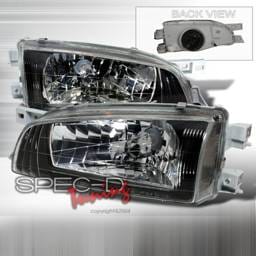 Subaru Impreza Spec-D Crystal Housing Headlights - Black - LH-WRX97JM-DP