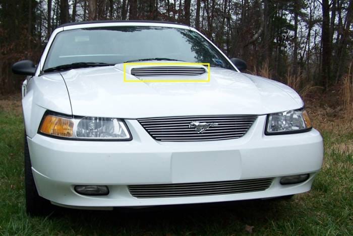 Ford Mustang T-Rex Billet Hood Scoop Insert - 5 Bars - 20512