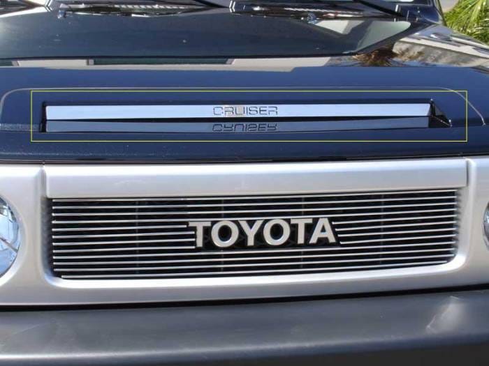Toyota FJ Cruiser T-Rex Polished Stainless Steel Cruiser Hood Scoop - 21933
