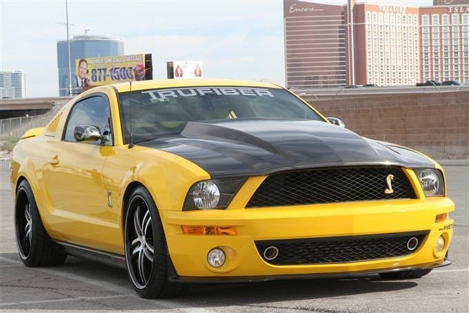 Ford Mustang TruFiber Carbon Fiber 3" Cowl Hood TC10024-A49-3KR