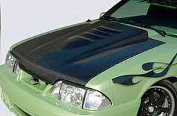 Ford Mustang Street Scene Cowl Induction Style Hood - Carbon Fiber - 950-72141
