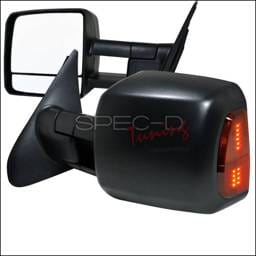 Toyota Tundra Spec-D Towing Mirrors - Power - RMX-TUN07LEDH-P-FS