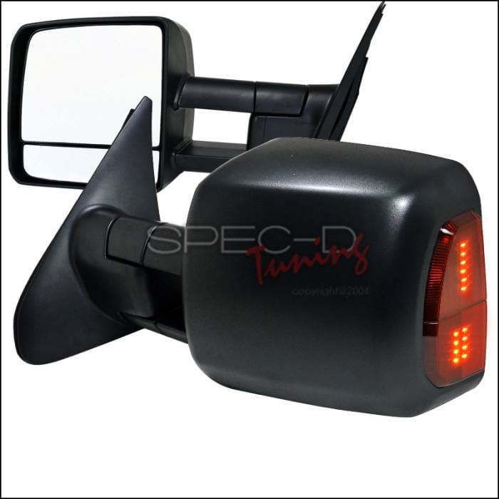 Toyota Tundra Spec-D Towing Mirrors - Power - RMX-TUN07LEDH-P-FS