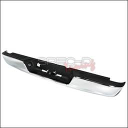 Dodge Ram Spec-D Rear Bumper Step - Chrome with 4 Brackets - SRB-RAM024BCR-FS