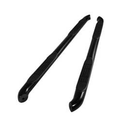 Buick Enclave Spyder 3 Inch Round Side Step Bar- Powder Coated Black - SSB-CTR-A07S0112-BK