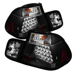 BMW 3 Series 4DR Spyder LED Taillights - Black - 111-BE4602-4D-LED-BK