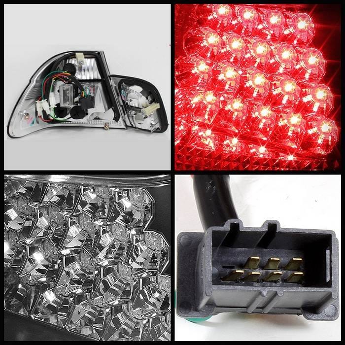 BMW 3 Series 4DR Spyder LED Taillights - Black - 111-BE4602-4D-LED-BK thumbnail 2