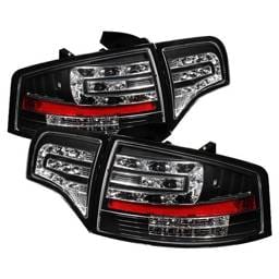 Audi A4 Spyder LED Taillights - Black - 111-AA406-G2-LED-BK