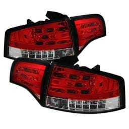 Audi A4 Spyder LED Taillights - Red Clear - 111-AA406-G2-LED-RC