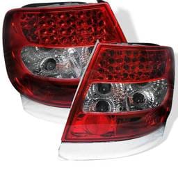 Audi A4 Spyder LED Taillights - Red Clear - 111-AA496-LED-RC