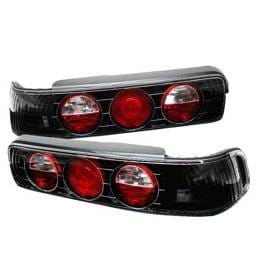 Acura Integra 2DR Spyder Euro Style Taillights - Black - 111-AI90-BK