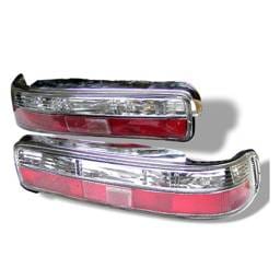 Acura Integra 2DR Spyder Euro Style Taillights - Red Clear - 111-AI90-RC