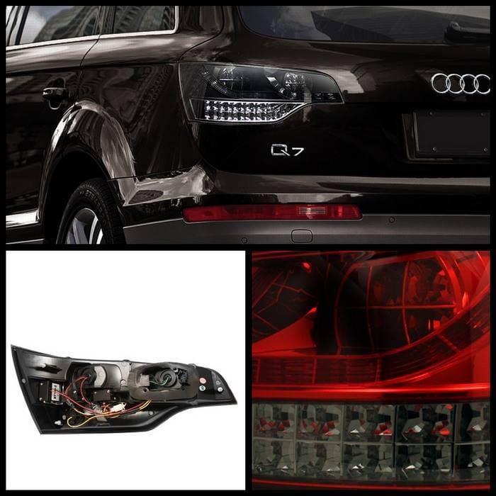 Audi Q7 Spyder LED Taillights - Black - 111-AQ707-LED-BK thumbnail 2