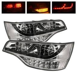 Audi Q7 Spyder LED Taillights - Chrome - 111-AQ707-LED-C