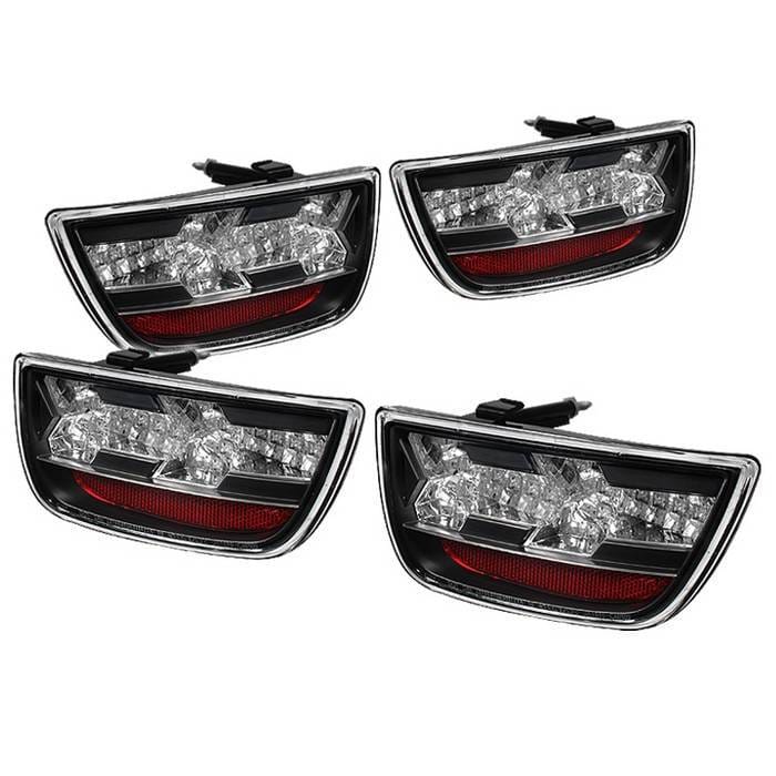 Chevrolet Camaro Spyder LED Taillights - Black - 111-CCAM2010-LED-BK