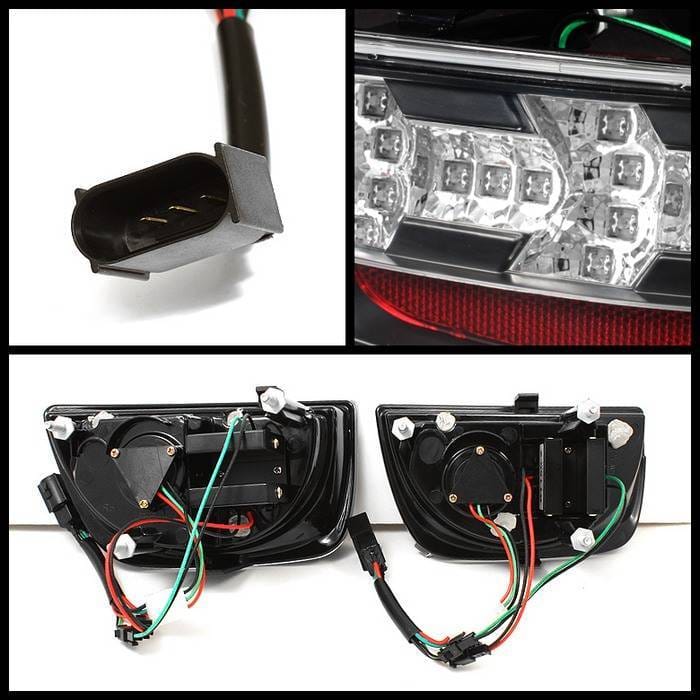 Chevrolet Camaro Spyder LED Taillights - Black - 111-CCAM2010-LED-BK thumbnail 2