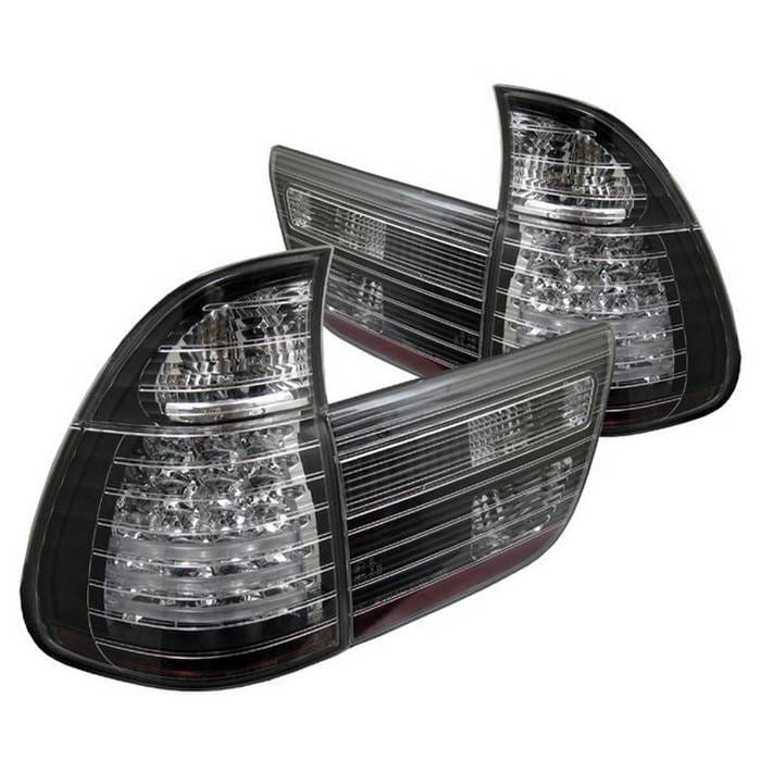 BMW X5 Spyder LED Taillights - Black - 4PC - 111-BE5300-LED-BK