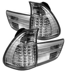 BMW X5 Spyder LED Taillights - Chrome - 4PC - 111-BE5300-LED-C