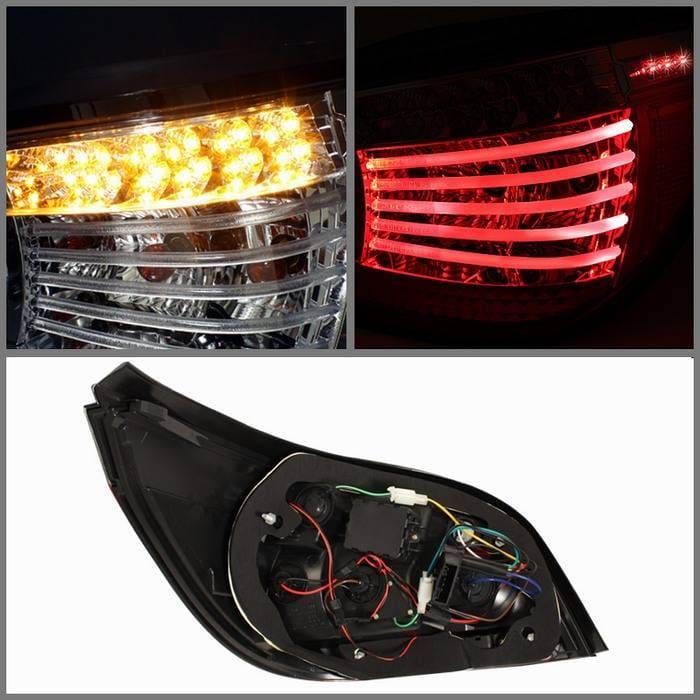 BMW 5 Series Spyder LED Taillights - Chrome - 111-BE6004-LED-C thumbnail 2