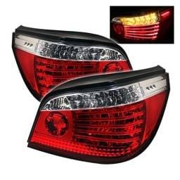 BMW 5 Series Spyder LED Taillights - Red Clear - 111-BE6004-LED-RC