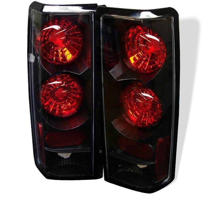 Chevrolet Astro Spyder Euro Style Taillights - Black - 111-CAS85-BK