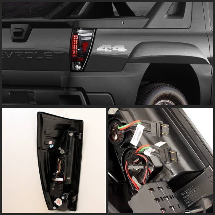 Chevrolet Avalanche Spyder LED Taillights - Black - 111-CAS85-C thumbnail 2