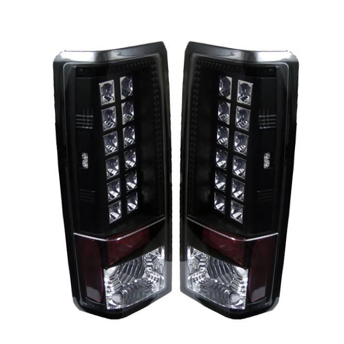 GMC Safari Spyder LED Taillights - Black - 111-CAS85-LED-BK