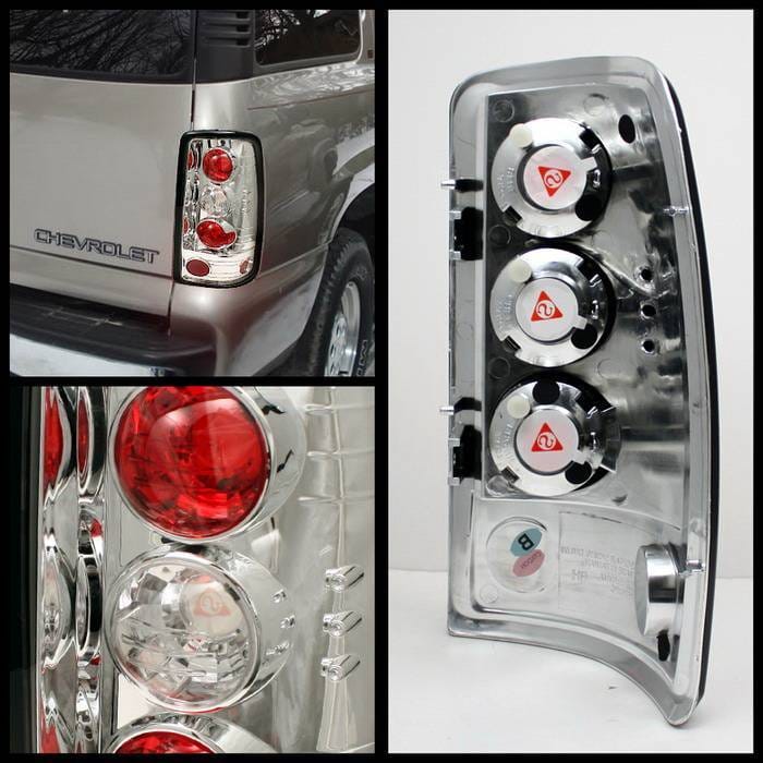 GMC Yukon Spyder Altezza Taillights - Chrome - 111-CCRZ11-LBLED-RS thumbnail 2