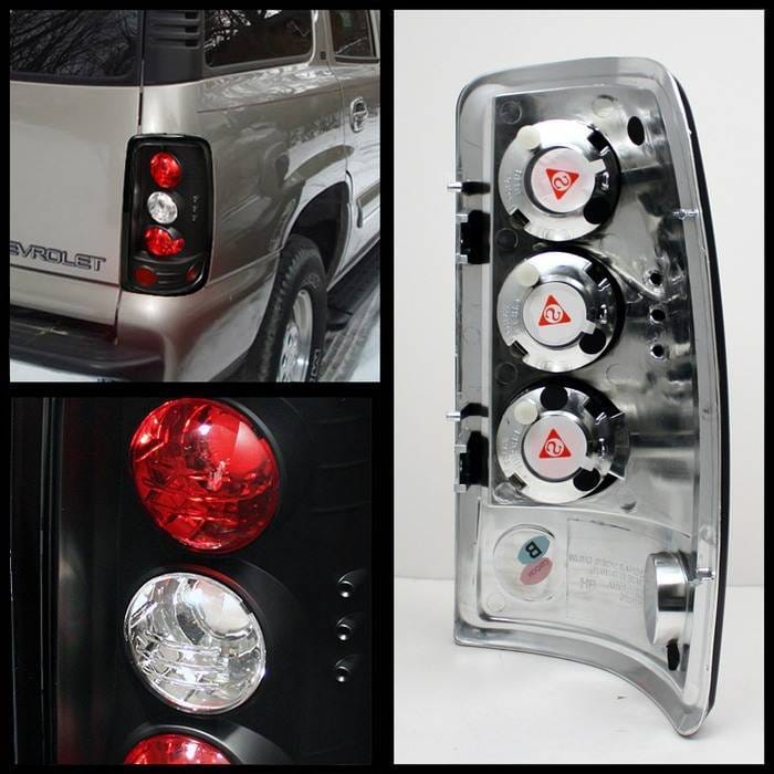Chevrolet Suburban Spyder Euro Style Taillights - Black - 111-CD00-BD-BK thumbnail 2