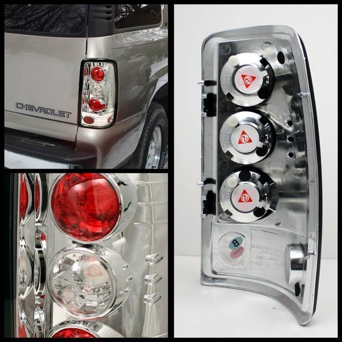 Chevrolet Suburban Spyder Euro Style Taillights - Chrome - 111-CD00-BD-C thumbnail 2