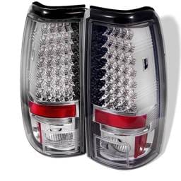 Chevrolet Silverado Spyder LED Taillights - Chrome - 111-CS99-LED-C