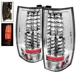Chevrolet Tahoe Spyder LED Taillights - Chrome - 111-CSUB07-LED-C