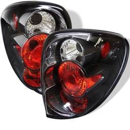 Chrysler Voyager Spyder Euro Style Taillights - Black - 111-DC01-BK