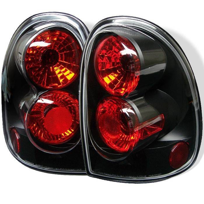 Dodge Caravan Spyder Euro Style Taillights - Black - 111-DC96-BK