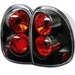 Dodge Grand Caravan Spyder Euro Style Taillights - Black - 111-DC96-BK