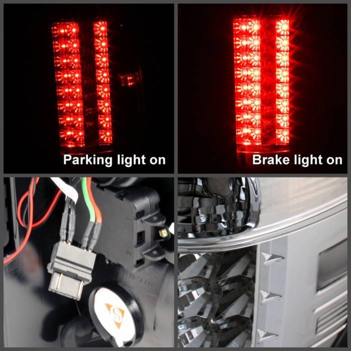 Chevrolet Silverado Spyder LED Taillights - Chrome - 111-CS07-LED-C thumbnail 2
