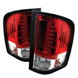 Chevrolet Silverado Spyder LED Taillights - Red Clear - 111-CS07-LED-RC