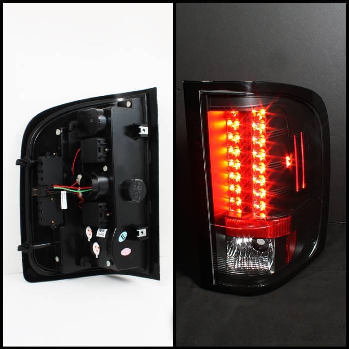 Chevrolet Silverado Spyder LED Taillights - Black - 111-CS2010-LED-BK thumbnail 2