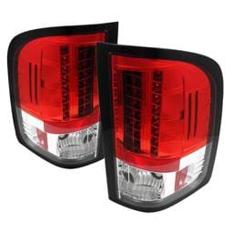 Chevrolet Silverado Spyder LED Taillights - Red Clear - 111-CS2010-LED-RC