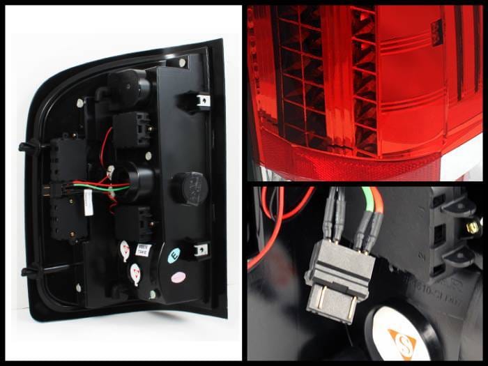 Chevrolet Silverado Spyder LED Taillights - Red Clear - 111-CS2010-LED-RC thumbnail 2