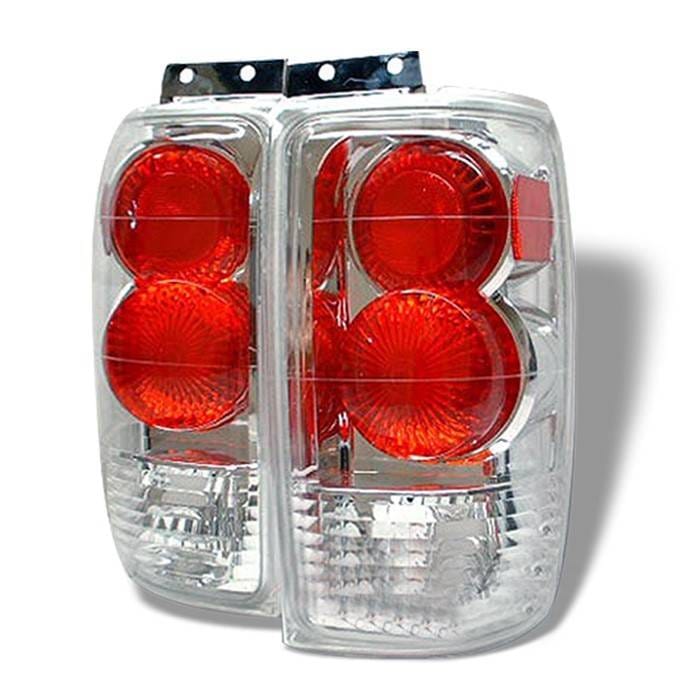 Ford Expedition Spyder Euro Style Taillights - Chrome - 111-FE97-C