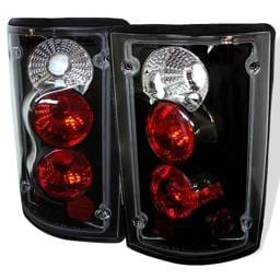 Ford Excursion Spyder Euro Style Taillights - Black - 111-FEC00-BK
