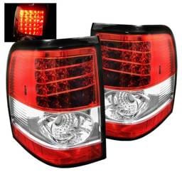 Ford Explorer Spyder LED Taillights - Red Clear - 111-FEXP02-LED-RC